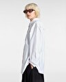 GILLIAN GRAPHIC BUTTON DOWN GÖMLEK White