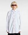 GILLIAN GRAPHIC BUTTON DOWN GÖMLEK White