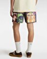 PRIMARY CRAZY PRINT LOOSE ELASTIC ŞORT Parisian Night