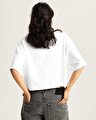 RHYTHM RELAXED CROP TİŞÖRT White