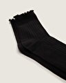 LETTUCE HAVE IT HALF CREW ÇORAP (1 ÇIFT) Black