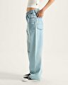 CINCHED CHECK 5 BAGGY PANTOLON Light Stonewash