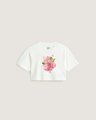 STAR BERRIES CROP TİŞÖRT White