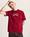 DETERMINED TİŞÖRT Bordeaux/White
