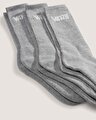 CLASSIC CREW ÇORAP (3 ÇİFT) Heather Grey