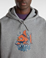 FISH LOOSE KAPÜŞONLU ÜST Cement Heather