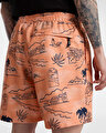 PRIMARY PRINT ELASTIC DENIZ ŞORTU Copper Tan