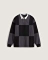 GRANT CHECKERBOARD RUGBY KNIT TİŞÖRT Black