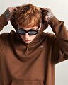 LEFT CHEST II LOOSE KAPÜŞONLU ÜST Vintage Cocoa