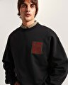 STRETCH STACK CRACKLE SWEATSHIRT Black