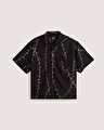 VAN DOREN PRINTED CAMP TİŞÖRT Black