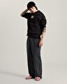 STRETCH LOGO SWEATSHIRT Black/White