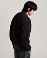 STRETCH LOGO SWEATSHIRT Black/White