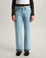CHECK 5 MID RISE STRAIGHT PANTOLON Light Stonewash