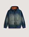 ELI WORKWEAR DENIM FERMUARLI CEKET Dirty Medium Indigo