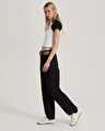 CHORE MID RISE STRAIGHT PANTOLON Black