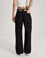 CHORE MID RISE STRAIGHT PANTOLON Black