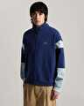 RETRO SPORT MOCK NECK FERMUARLI SWEATSHIRT True Navy