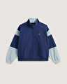 RETRO SPORT MOCK NECK FERMUARLI SWEATSHIRT True Navy