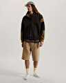 RETRO SPORT MOCK NECK FERMUARLI SWEATSHIRT Faded Black