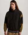 RETRO SPORT MOCK NECK FERMUARLI SWEATSHIRT Faded Black