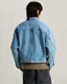 CHECK 5 DENIM TRUCKER CEKET Light Stonewash