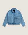 CHECK 5 DENIM TRUCKER CEKET Light Stonewash