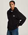 STRETCH LOGO FERMUARLU SWEATSHIRT Black/White