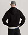STRETCH LOGO FERMUARLU SWEATSHIRT Black/White