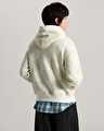 TONAL CHECK STRETCH LOGO KAPÜŞONLU ÜST Marshmallow