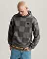 TONAL CHECK STRETCH LOGO KAPÜŞONLU ÜST Pewter