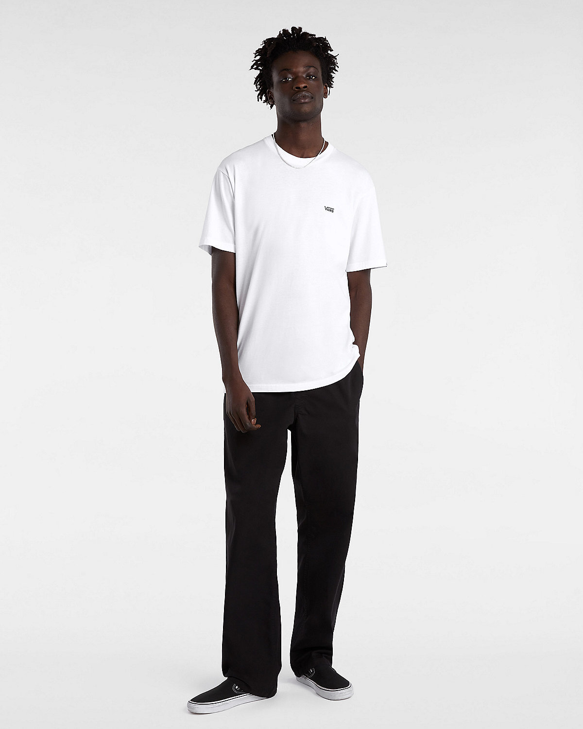 LEFT CHEST LOGO T ORT White Black Vans Turkiye