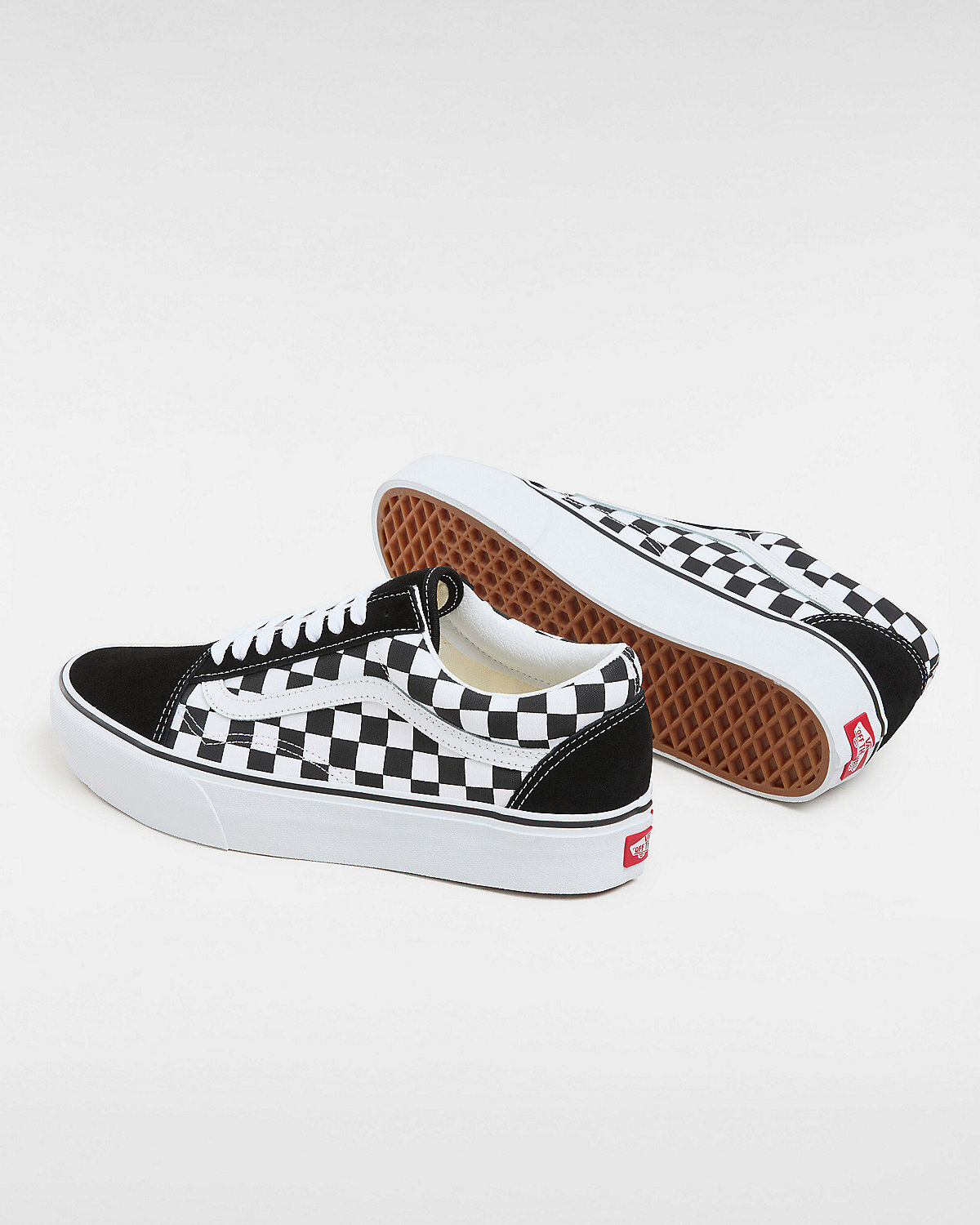 Scarpe checkerboard old skool platform cheap