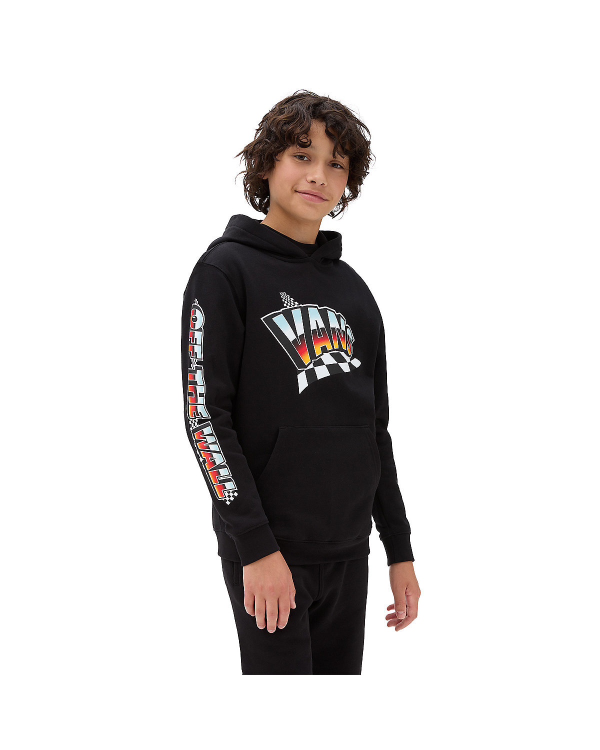 ERKEK COCUK HOLE SHOT PULLOVER KAPU ONLU UST 8 14 YA Black Vans Turkiye