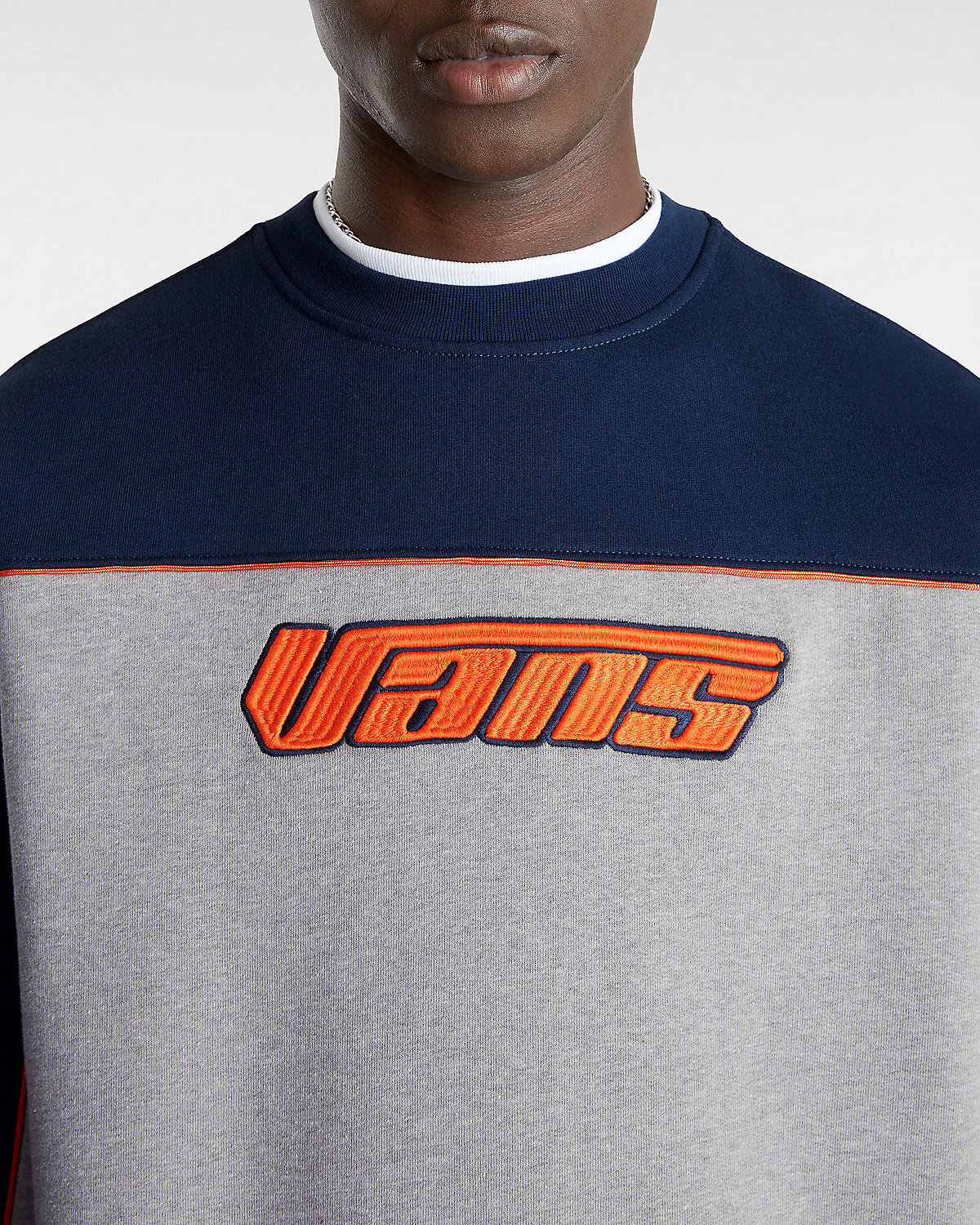 RETRO HOOK AND LOOP LOOSE CREW SWEATSHIRT