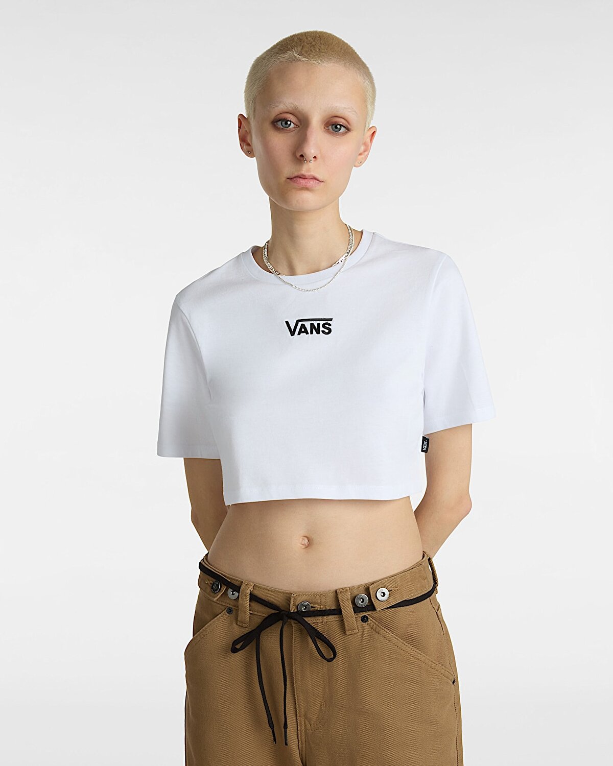 FLYING V CREW CROP TİŞÖRT