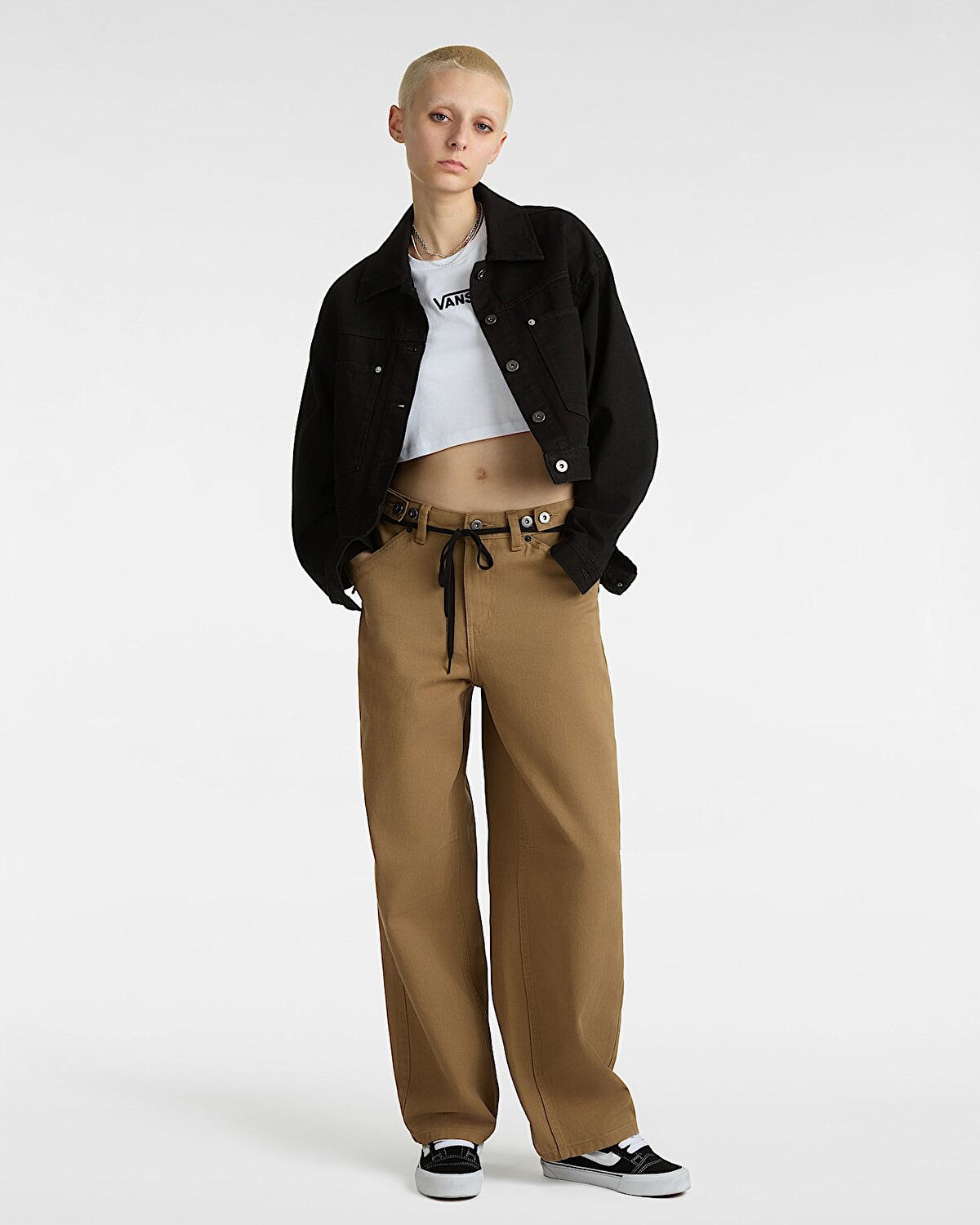 FLYING V CREW CROP TİŞÖRT