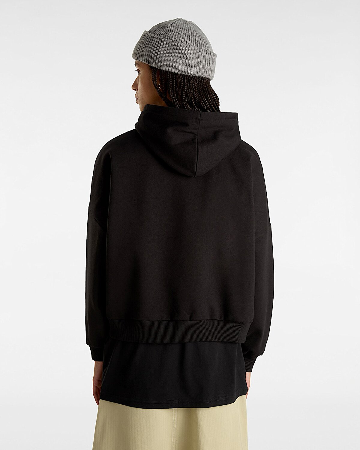 ANIMALIER LOOSE PULLOVER KAPÜŞONLU ÜST