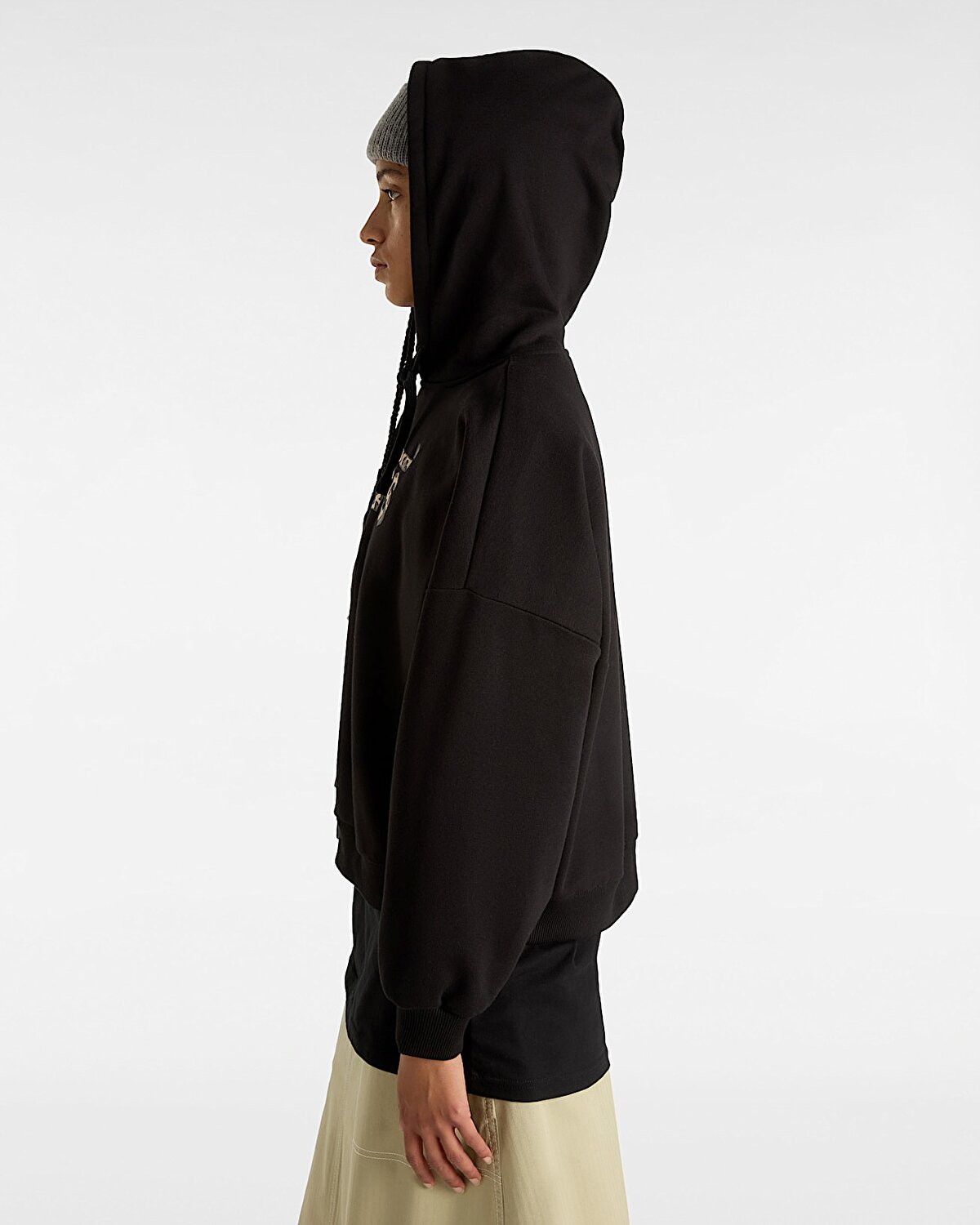 ANIMALIER LOOSE PULLOVER KAPÜŞONLU ÜST