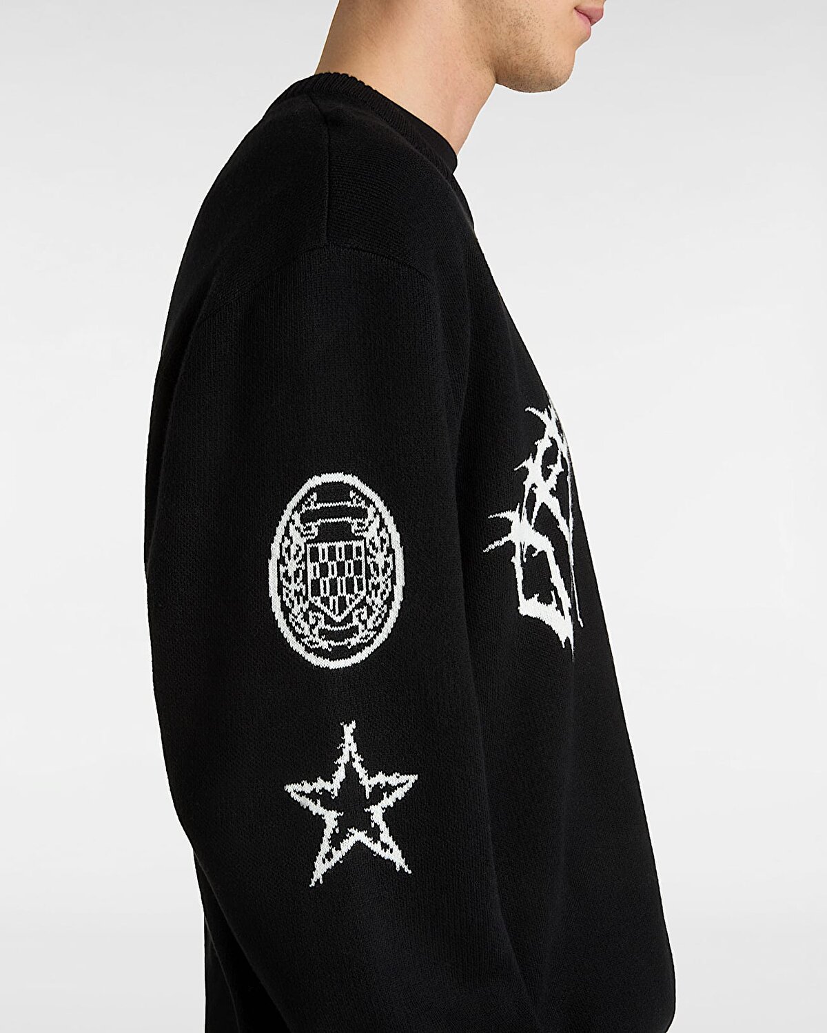 METAL ARCH CREW SWEATER