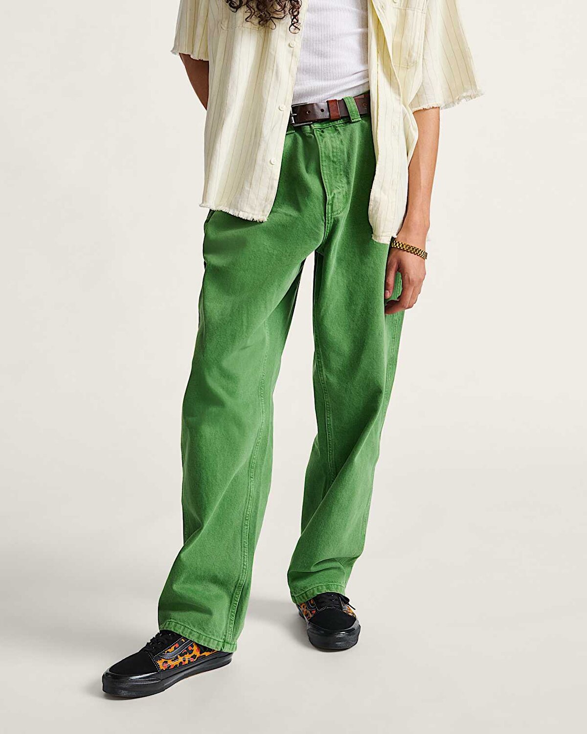 DRILL CHORE CARPENTER LOOSE DENIM PANTOLON