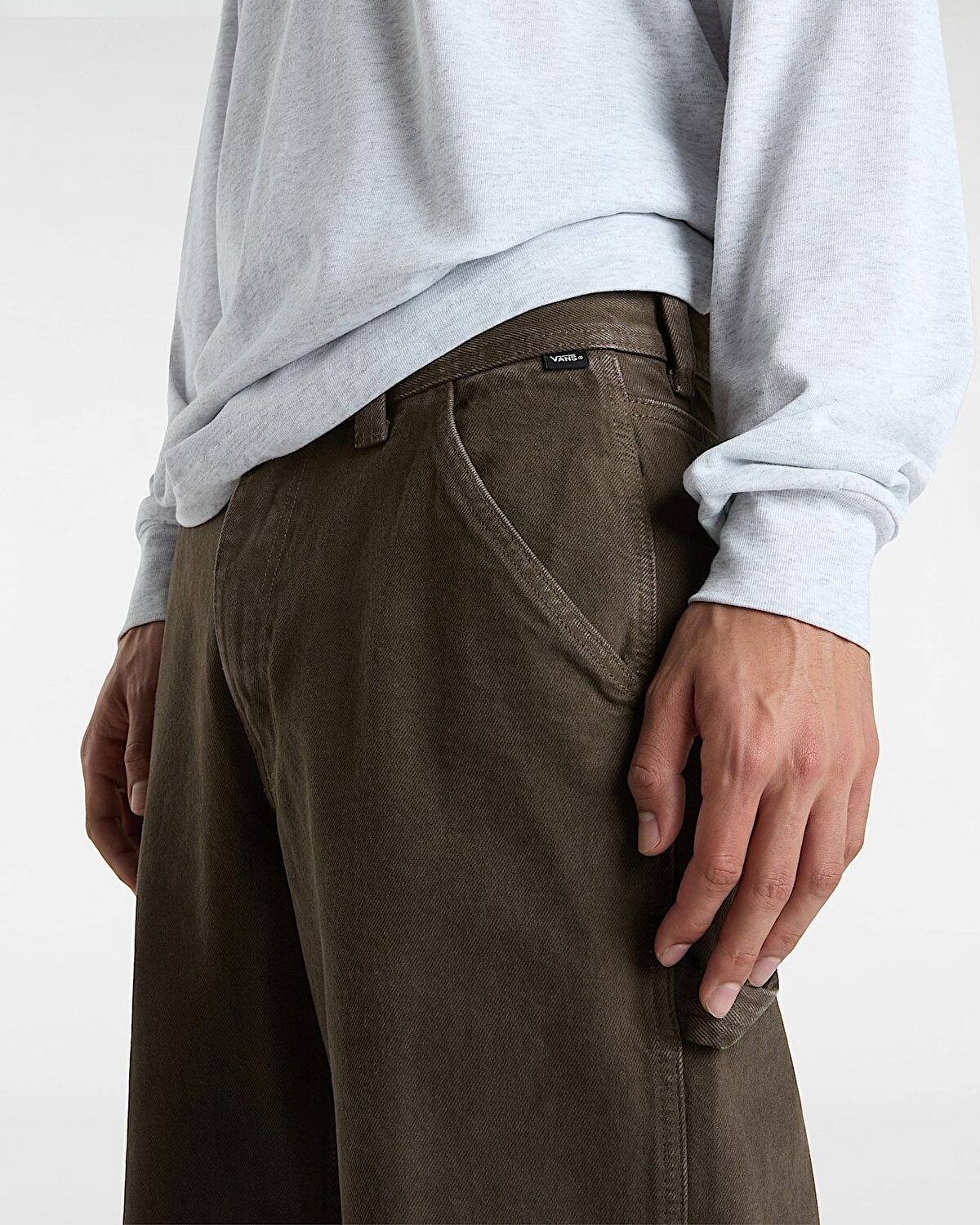 DRILL CHORE CARPENTER LOOSE DENIM PANTOLON