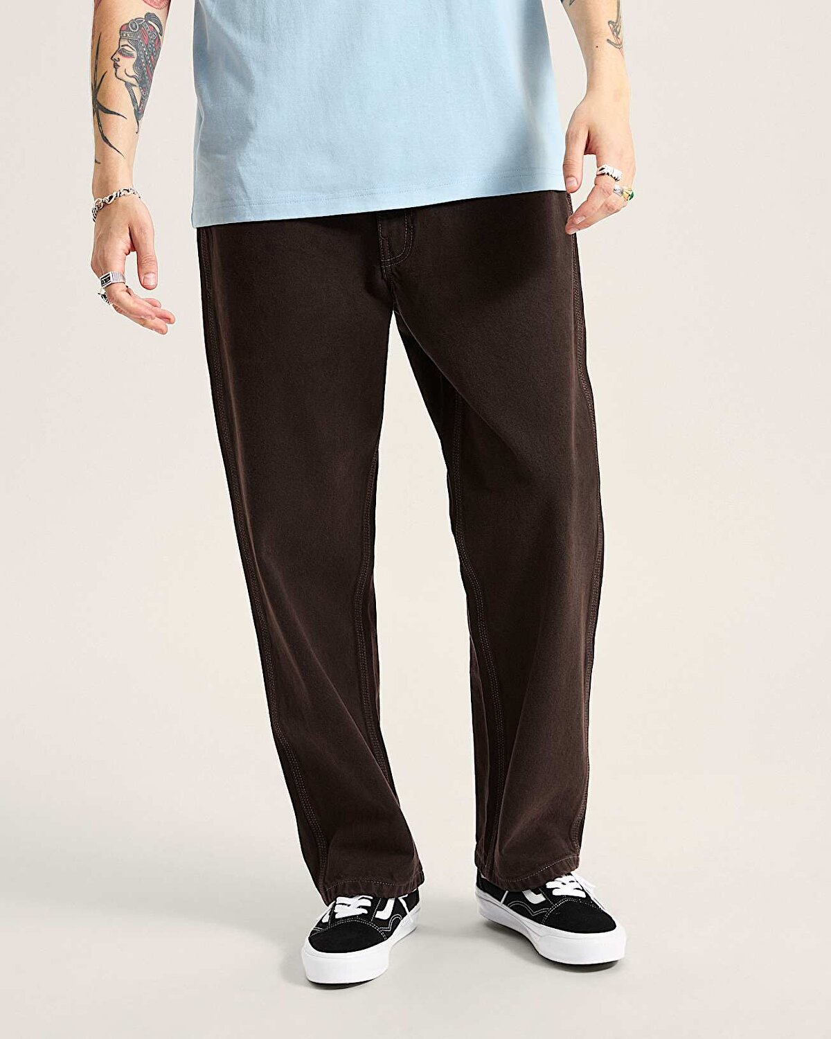 SKATE CHECK-5 LOOSE DENIM PANTOLON