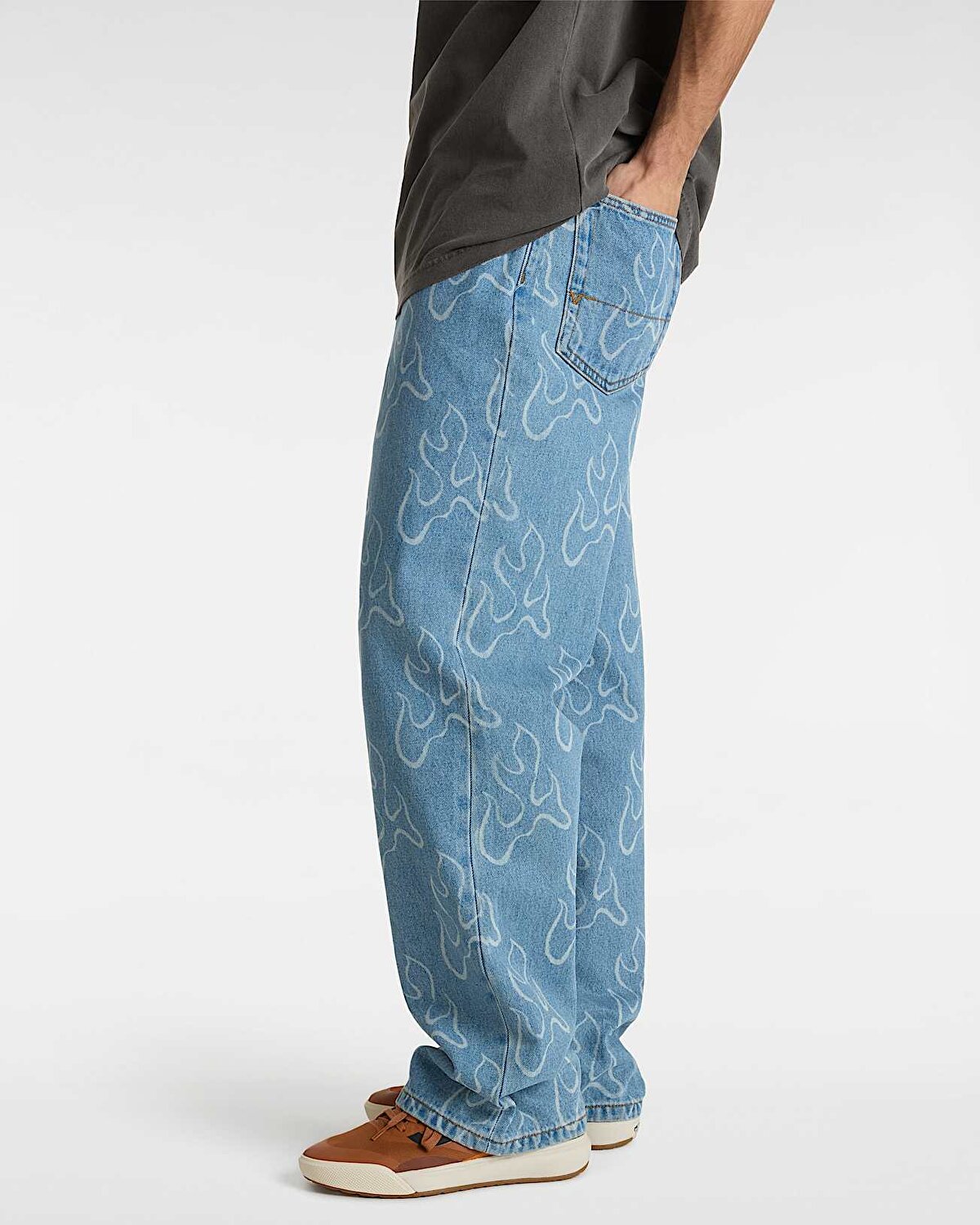 CHECK-5 BLAZE LOOSE DENIM PANTOLON