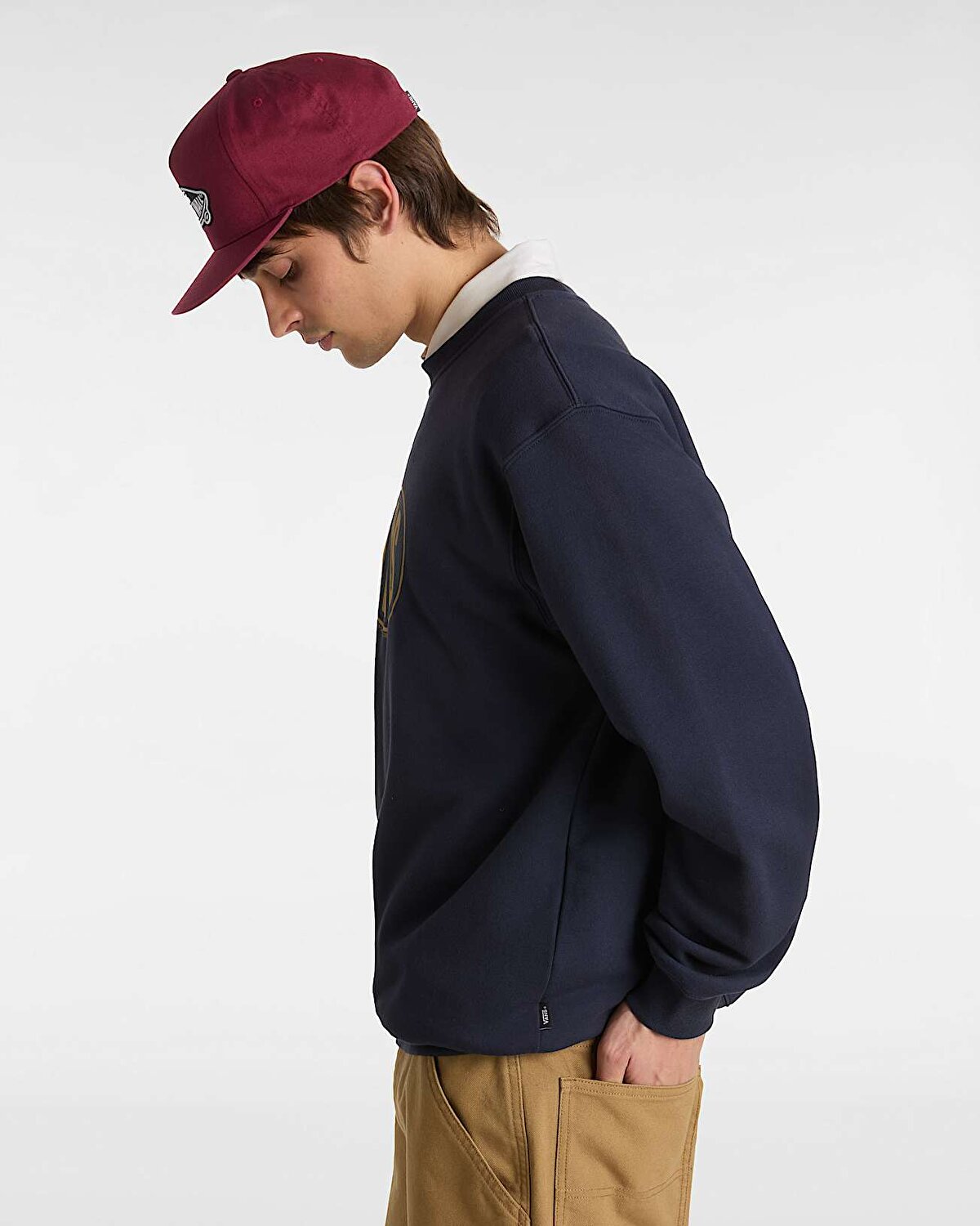 SPRAY ON LOOSE CREW SWEATSHIRT