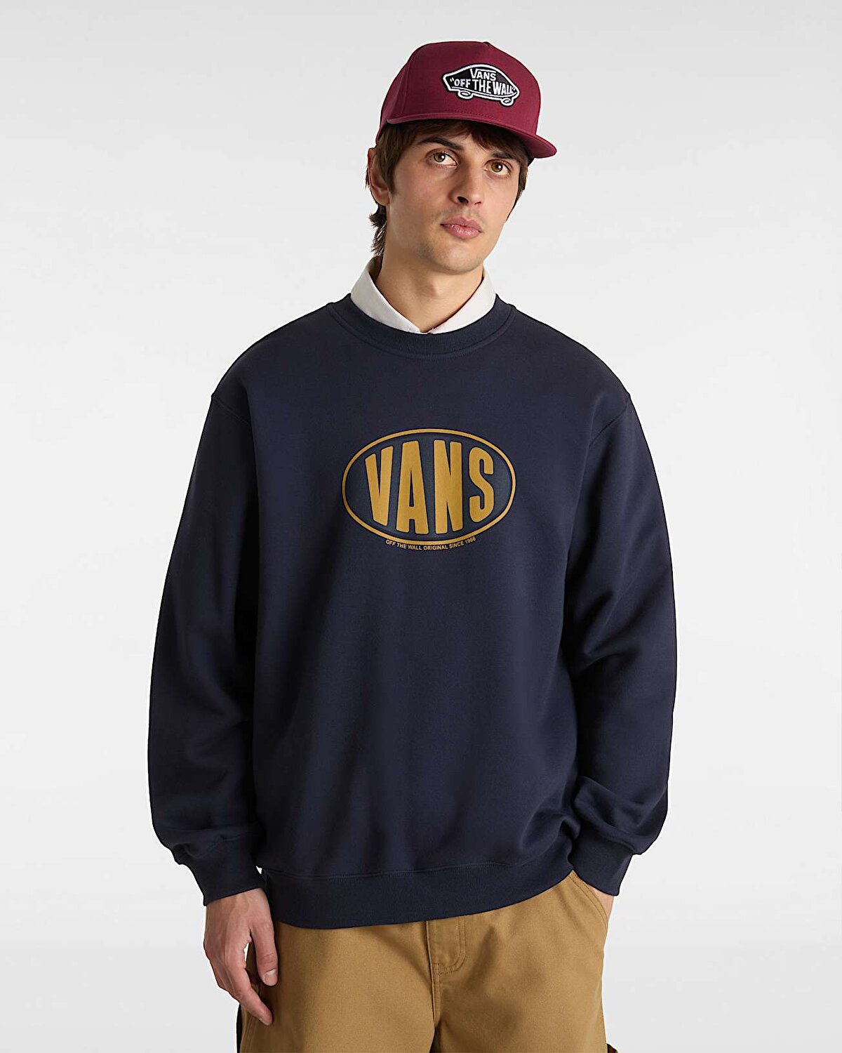 SPRAY ON LOOSE CREW SWEATSHIRT