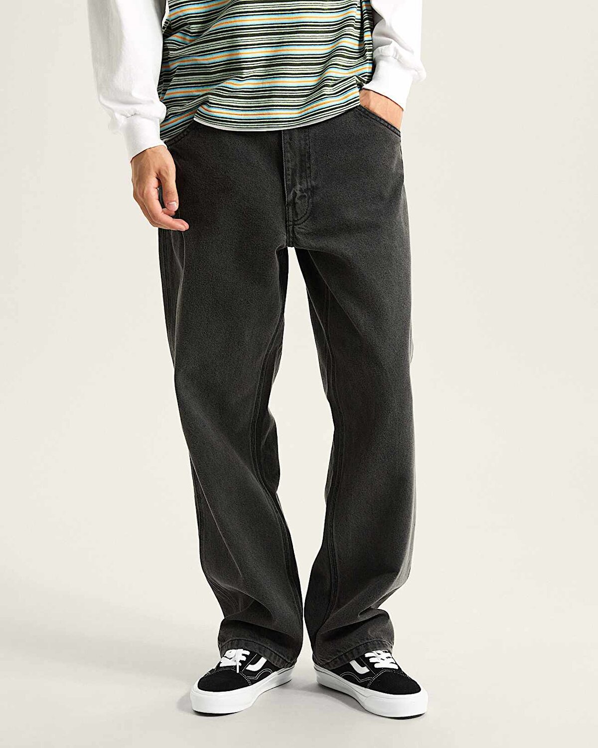 SKATE CHECK-5 LOOSE DENIM PANTOLON