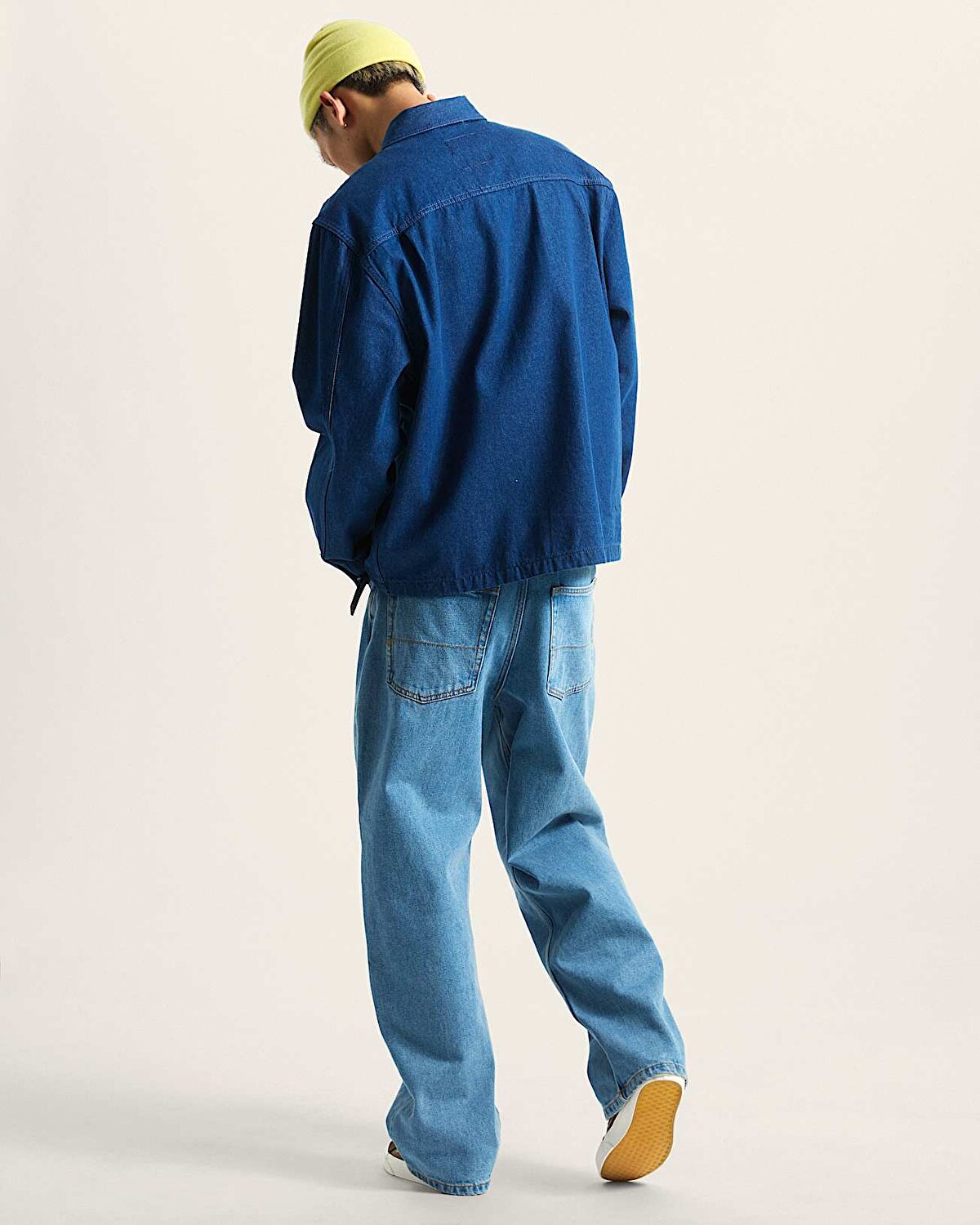 CHECK-5 BAGGY DENIM PANTOLON