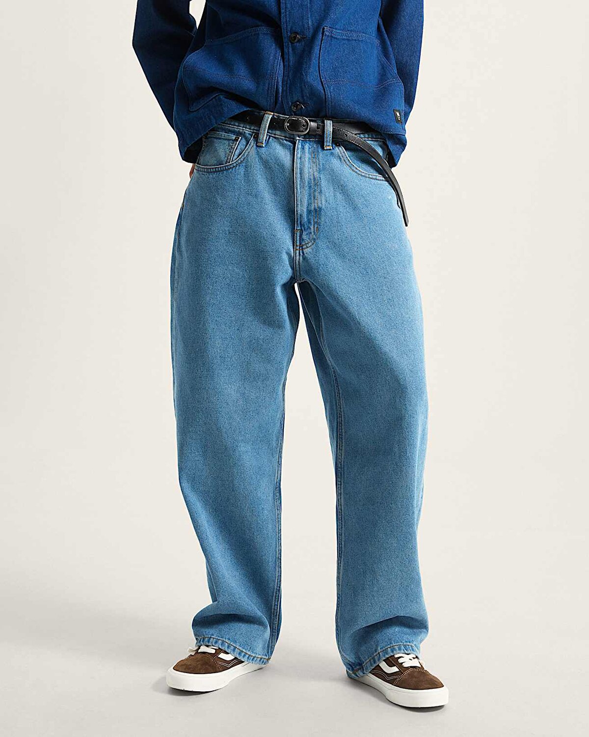 CHECK-5 BAGGY DENIM PANTOLON