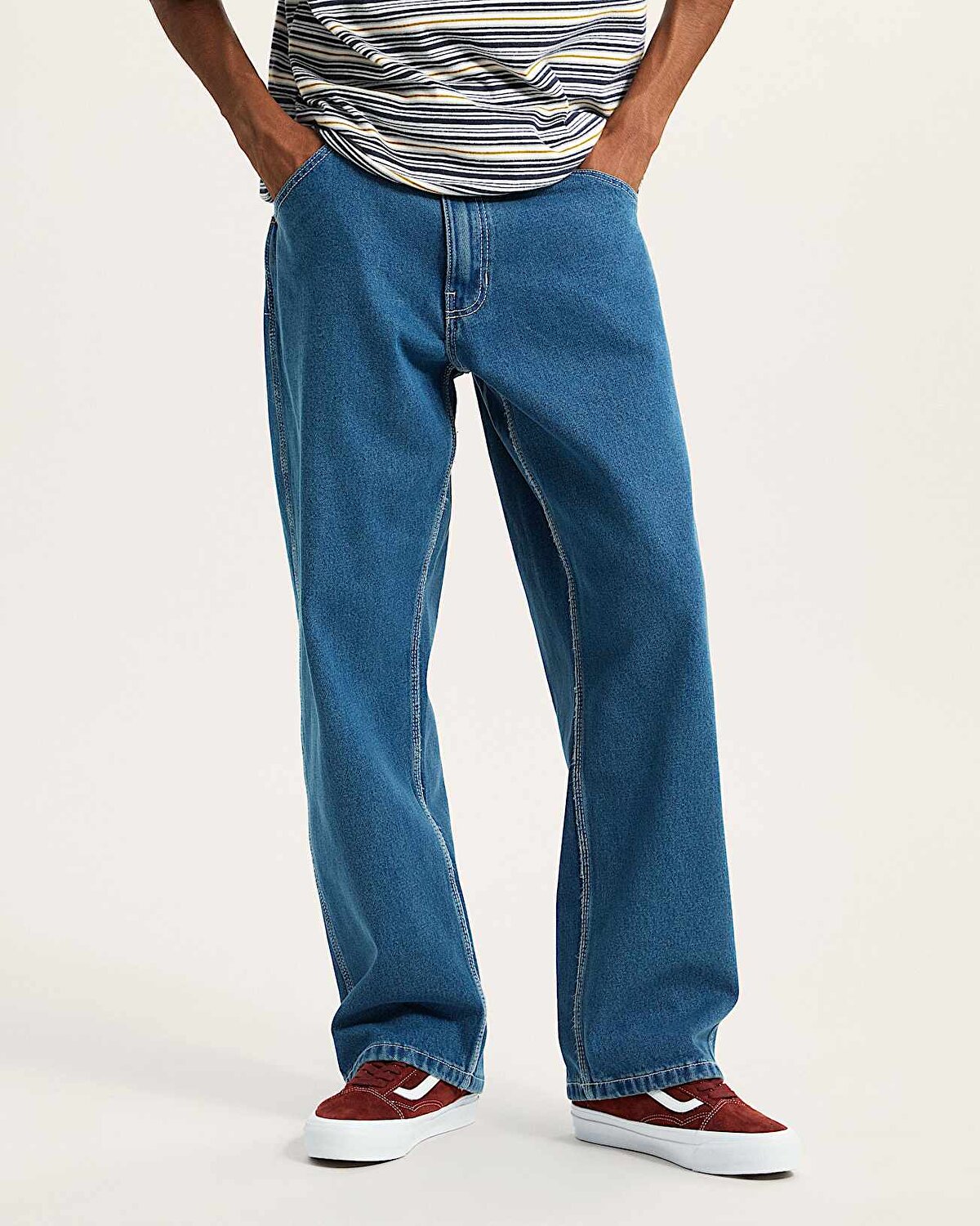 SKATE CHECK-5 LOOSE DENIM PANTOLON